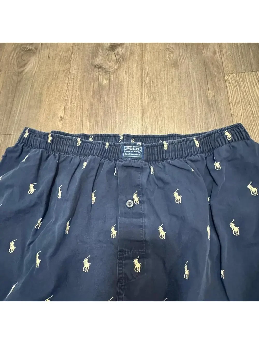 Ralph Lauren navy blue cotton pajamas #loungewear #preppy
